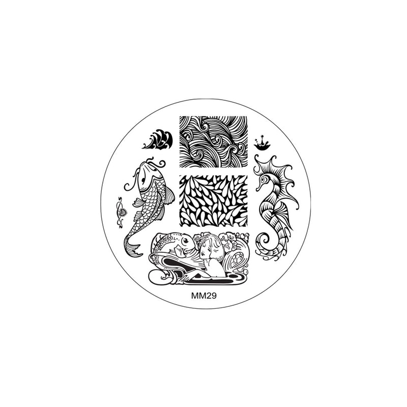 MM29 Messy Mansion Nail Stamping Plate image 0