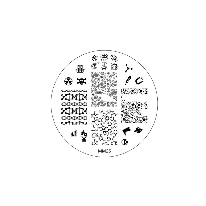 MM25 Messy Mansion Nail Stamping Plate image 0