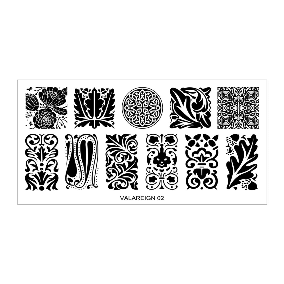 Valareign 02 Messy Mansion Nail Stamping Plate image 0