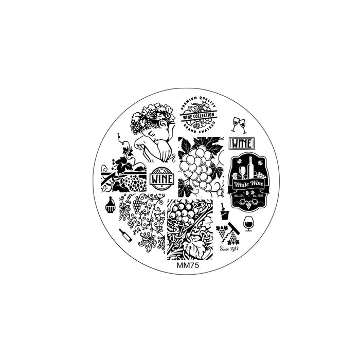 MM75 Messy Mansion Nail Stamping Plate image 0