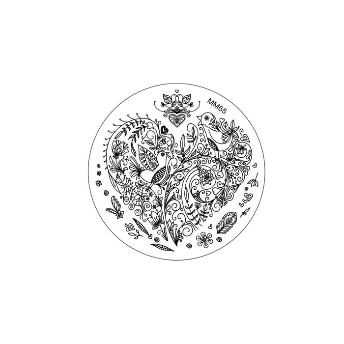 MM65 Messy Mansion Nail Stamping Plate image 0