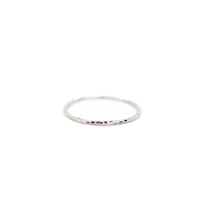 Delicate textured ring in 925 Sterling Silver image 0