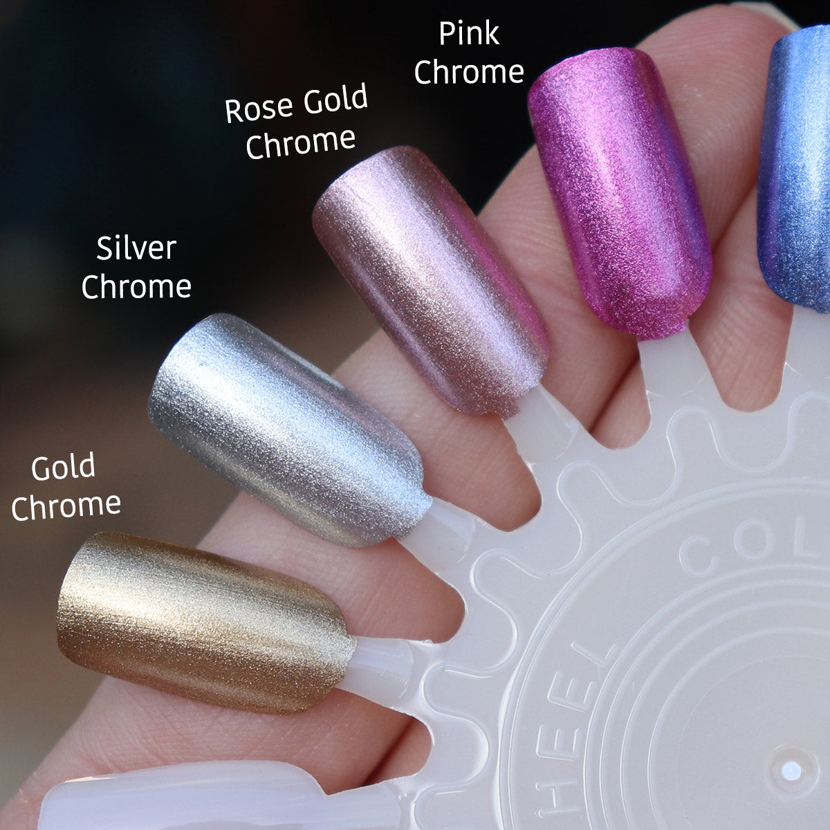 Rose Gold Chrome Nail Polish image 4
