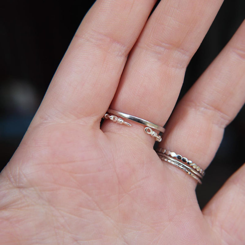 Adjustable chain link ring in 925 Sterling Silver image 5