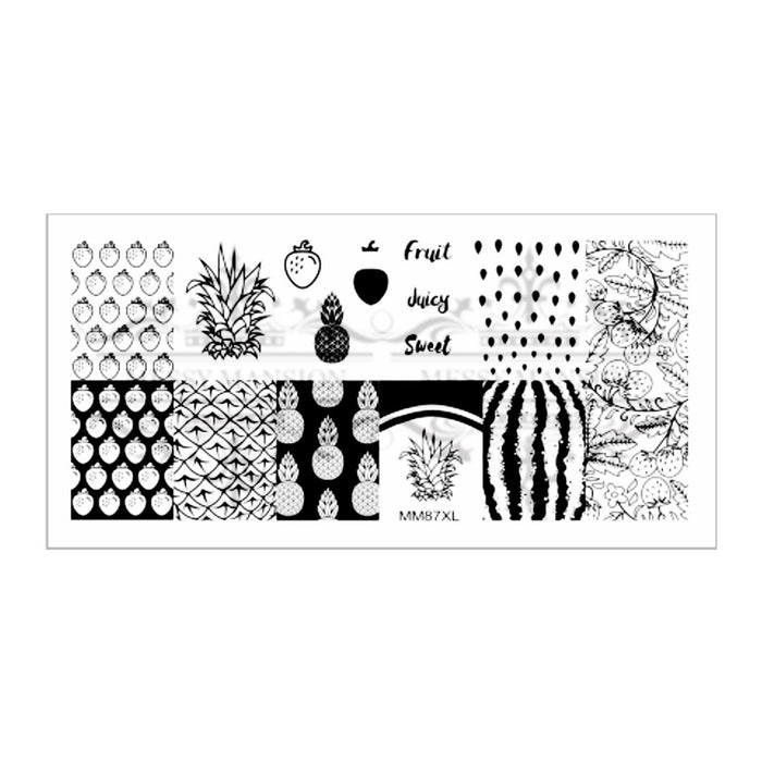 MM87XL Messy Mansion Nail Stamping Plate image 0