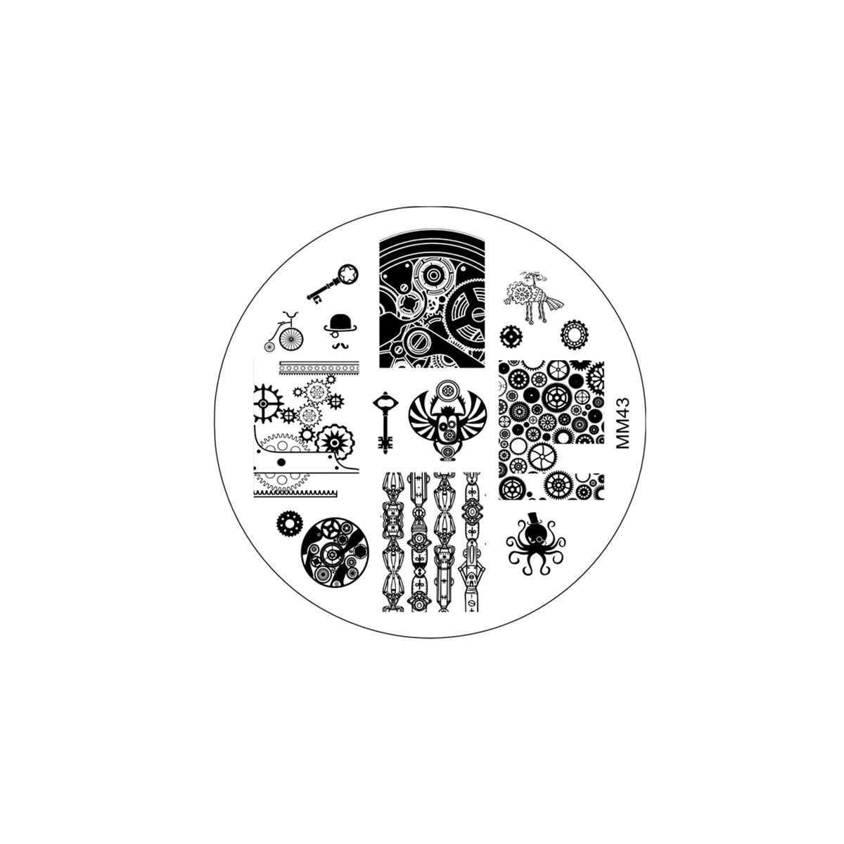 MM43 Messy Mansion Nail Stamping Plate image 0