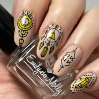 MM88XL Messy Mansion Nail Stamping Plate image 1