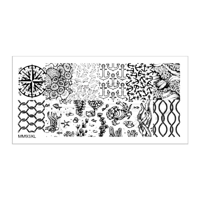 MM93XL Messy Mansion Nail Stamping Plate image 0