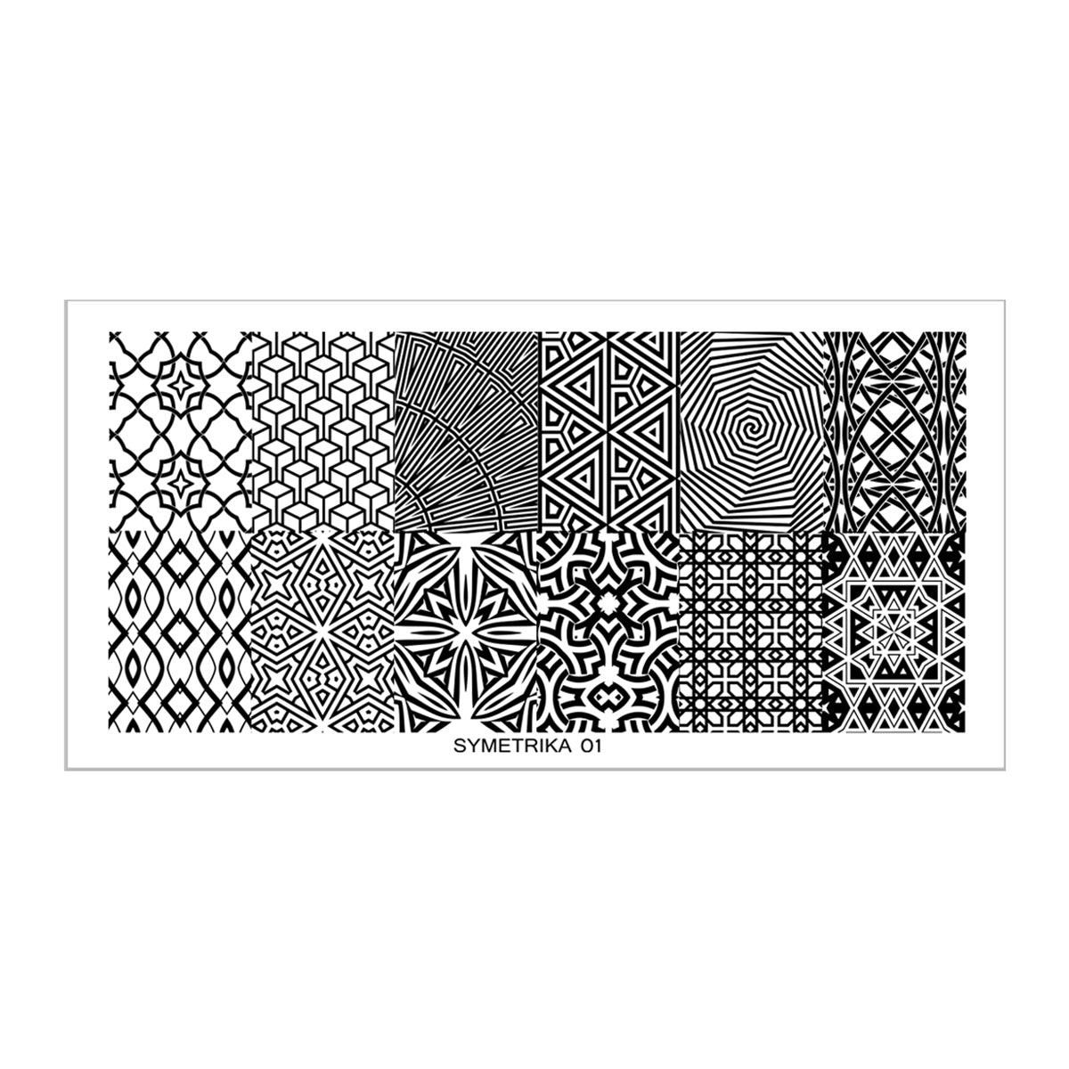 SY01 Messy Mansion Nail Stamping Plate image 0