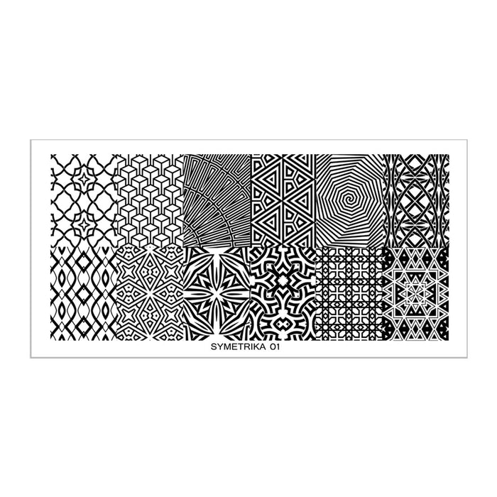 SY01 Messy Mansion Nail Stamping Plate image 0