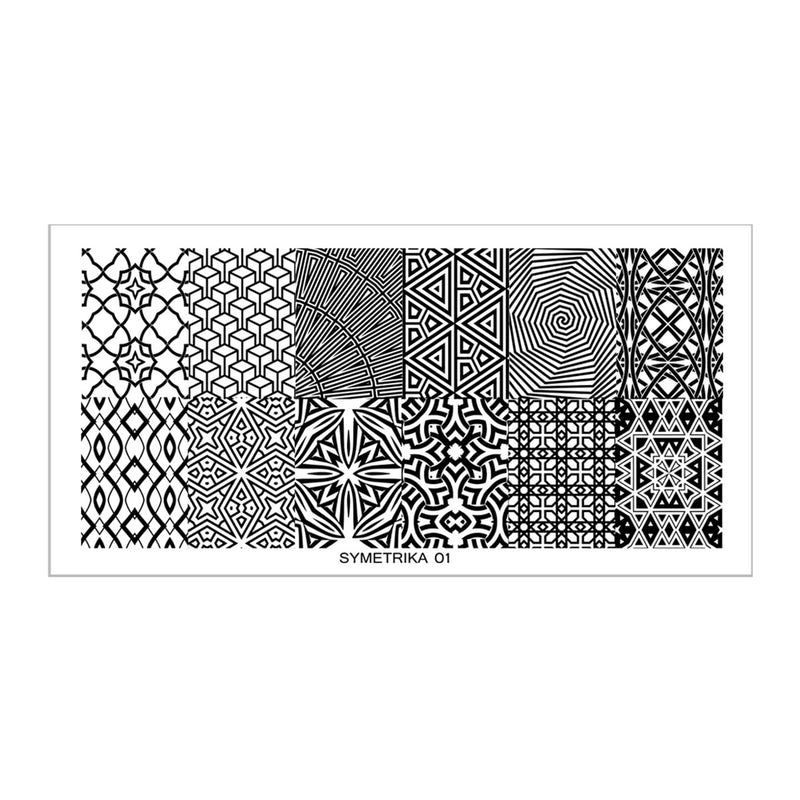SY01 Messy Mansion Nail Stamping Plate image 0