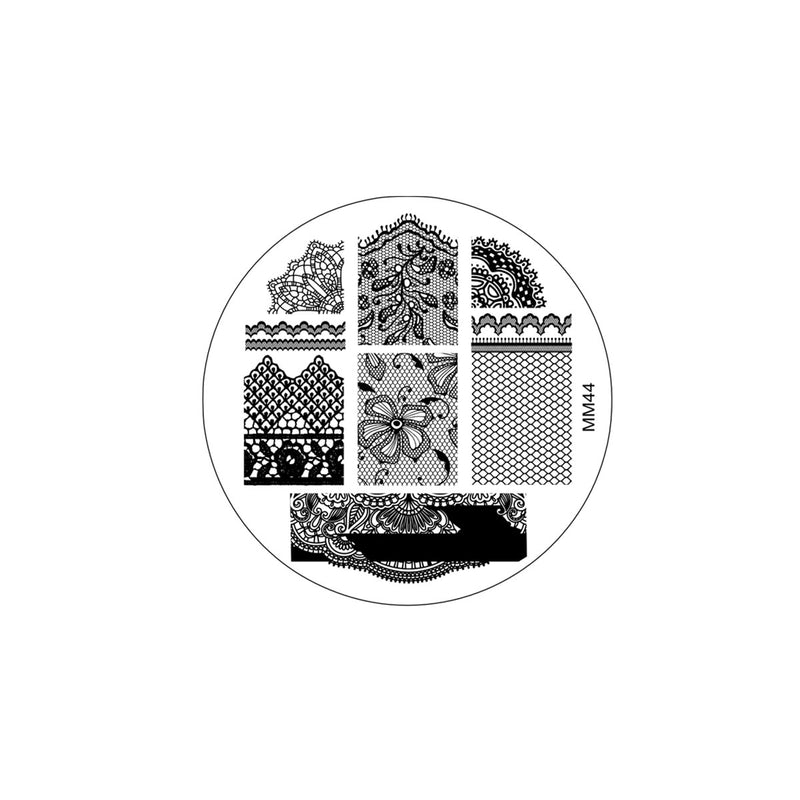 MM44 Messy Mansion Nail Stamping Plate image 0