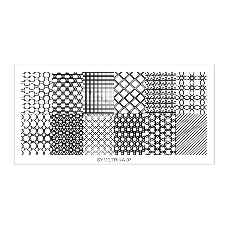 SY07 Messy Mansion Nail Stamping Plate image 0