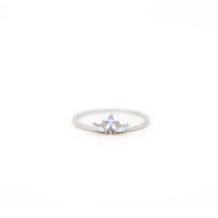 Delicate crown ring in 925 Sterling Silver image 0