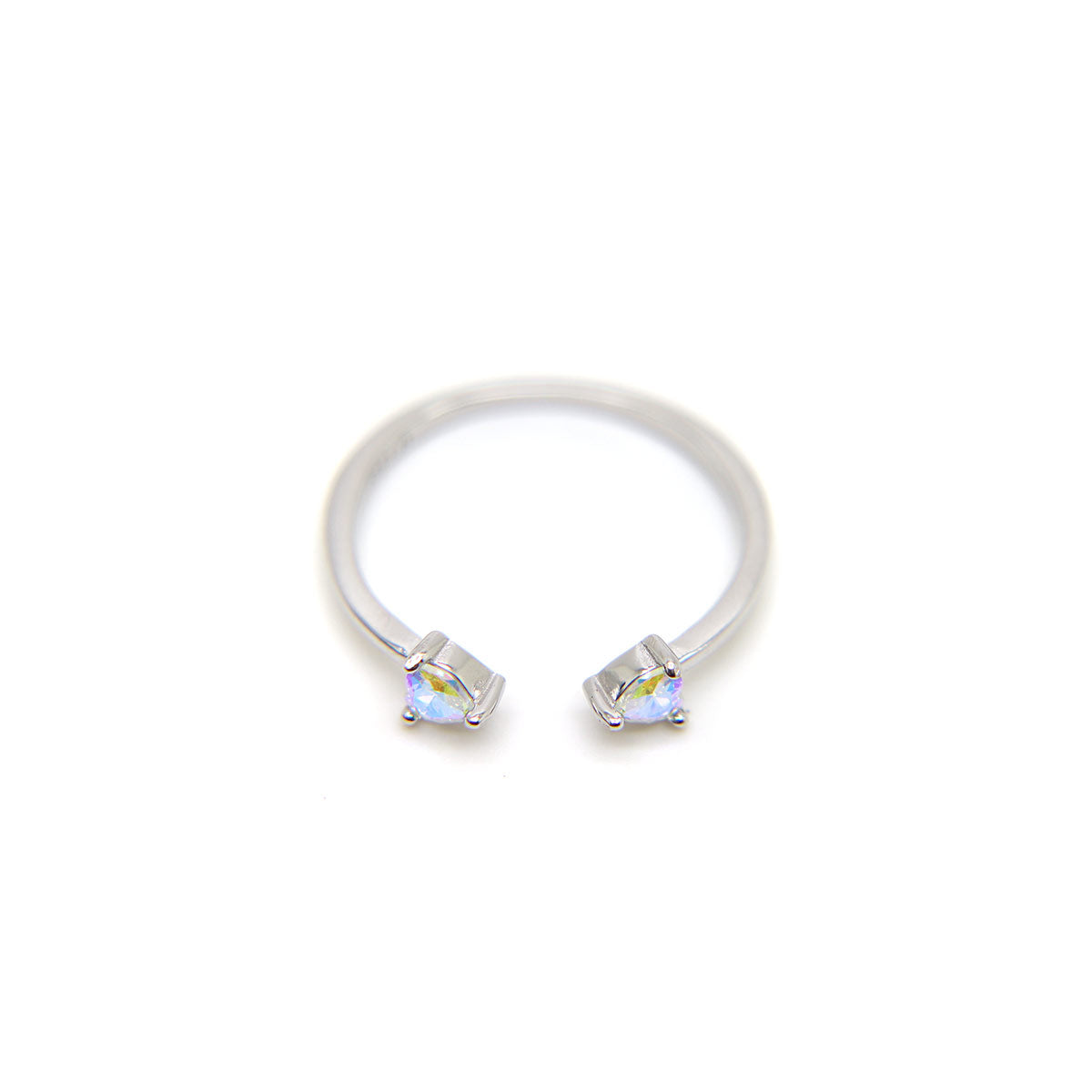 Iridescent Heart ring in 925 Sterling Silver image 3