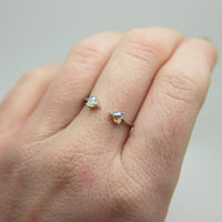 Iridescent Heart ring in 925 Sterling Silver image 2