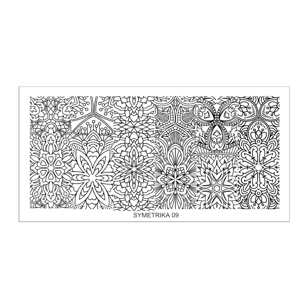 SY09 Messy Mansion Nail Stamping Plate image 0