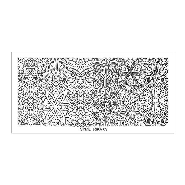 SY09 Messy Mansion Nail Stamping Plate image 0