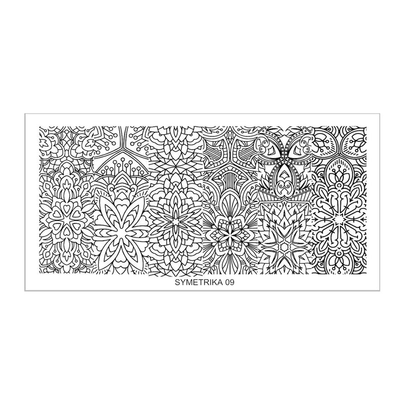 SY09 Messy Mansion Nail Stamping Plate image 0