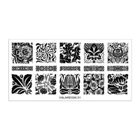 Valareign 01 Messy Mansion Nail Stamping Plate image 0