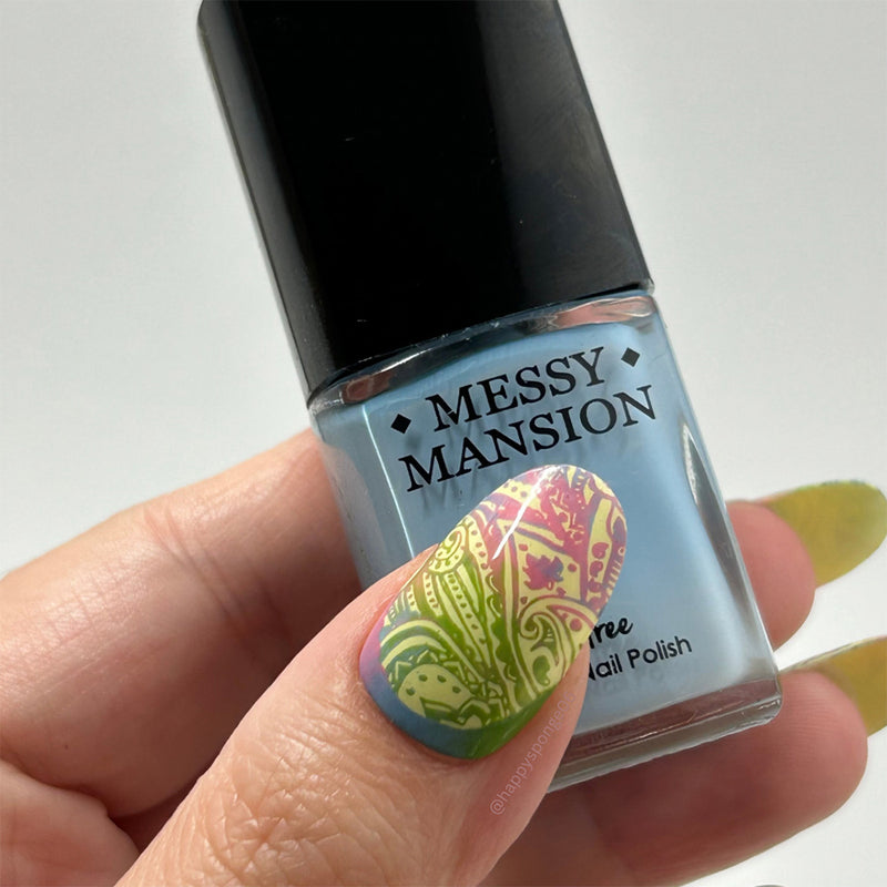 LLA05 Messy Mansion Nail Stamping Plate image 3