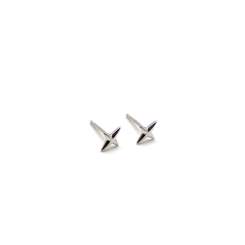 Star stud earrings in 925 Sterling Silver image 2