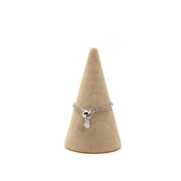 Purple Fire Opal chain ring in 925 Sterling Silver image 5