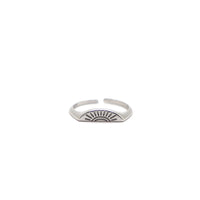 Rising sun adjustable ring in 925 Sterling Silver image 0