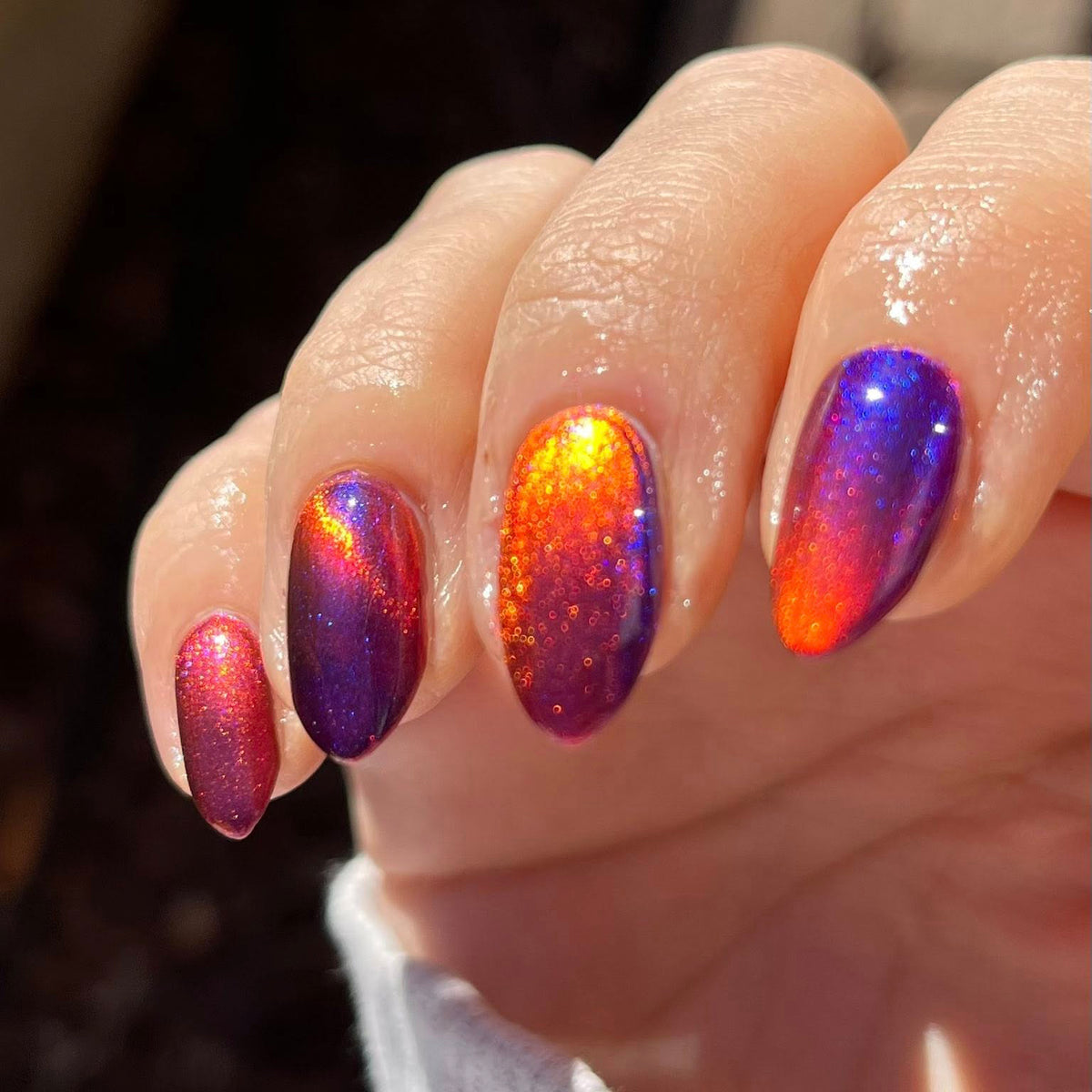 Magnetic Nail Polish - Red x Purple Bundle