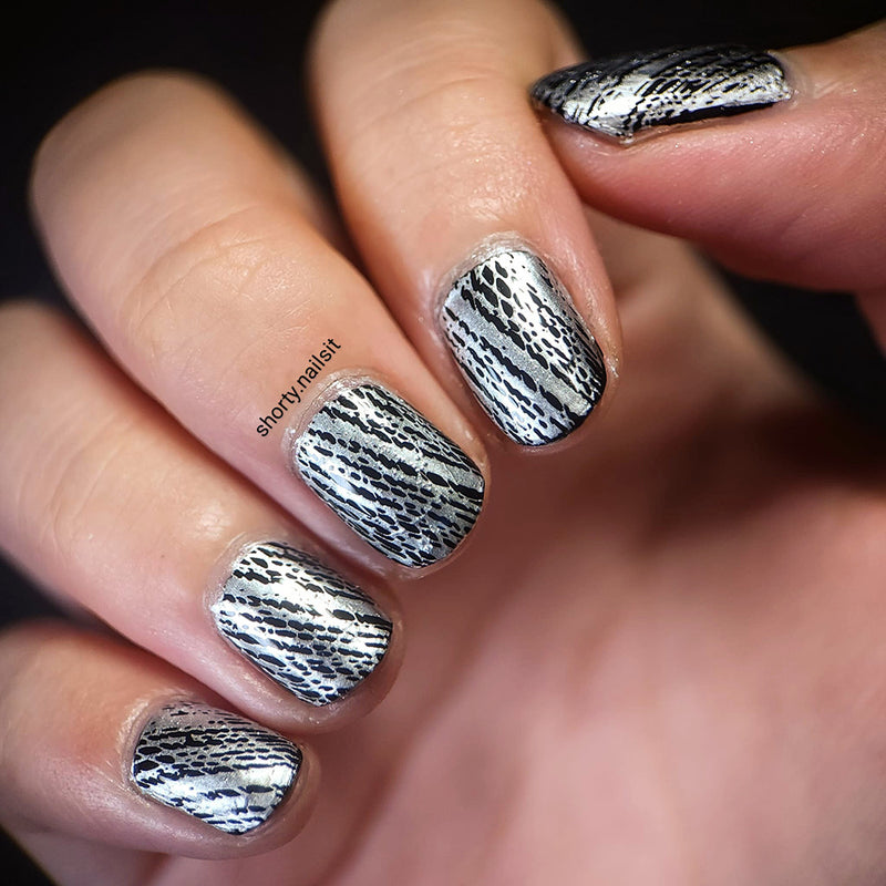 TX01 Messy Mansion Nail Stamping Plate image 1