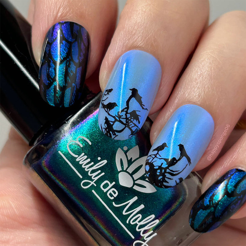 MM14 Messy Mansion Nail Stamping Plate image 1