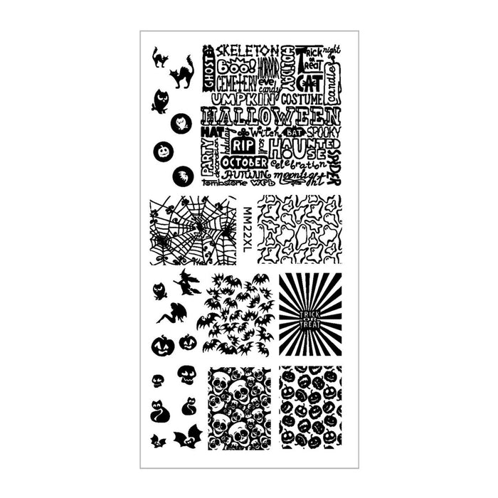 MM22XL Messy Mansion Nail Stamping Plate image 0