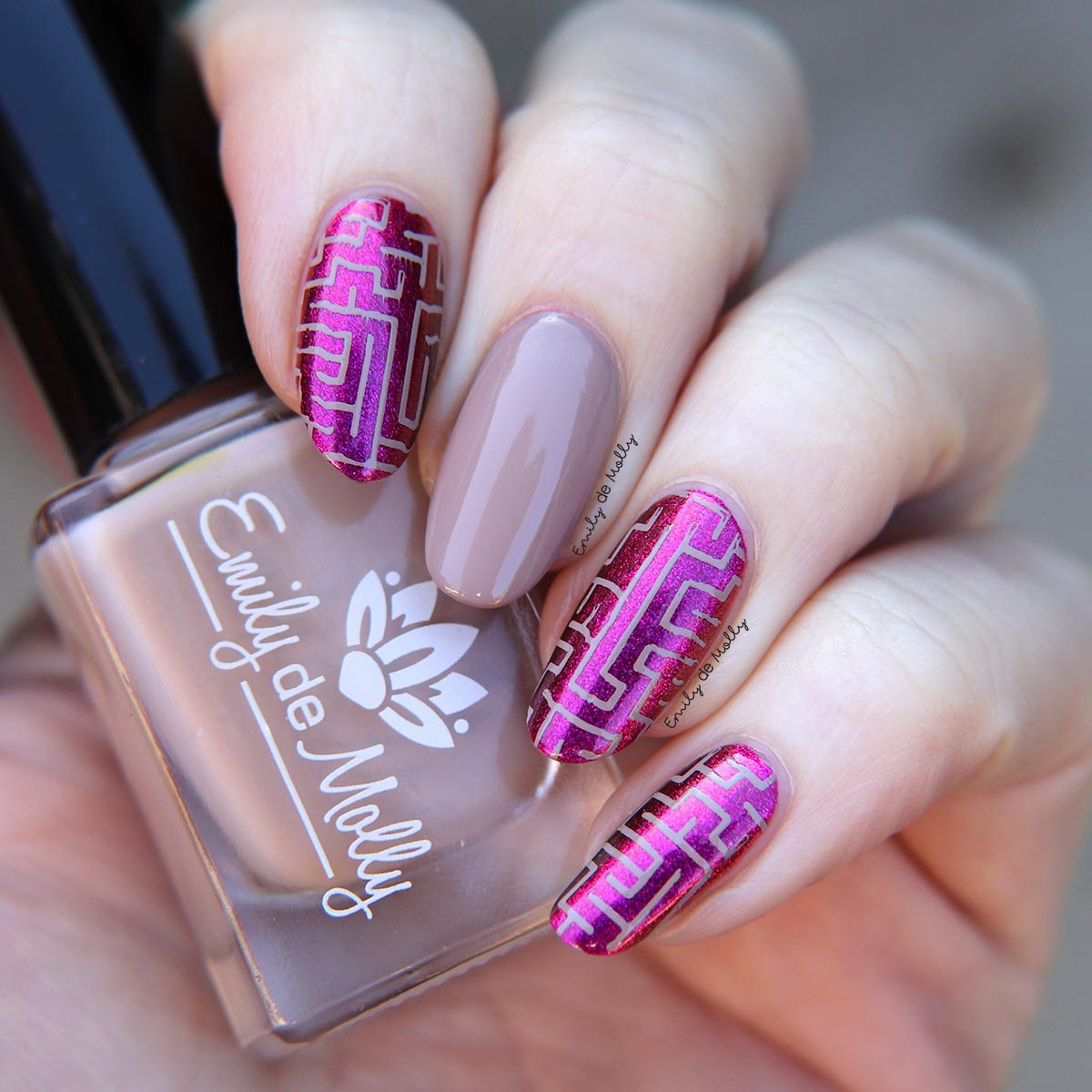 Taupe - stamping polish image 5