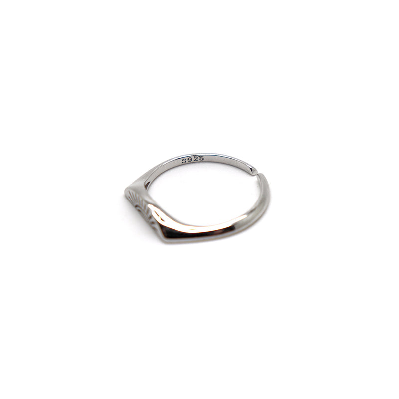 Rising sun adjustable ring in 925 Sterling Silver image 3