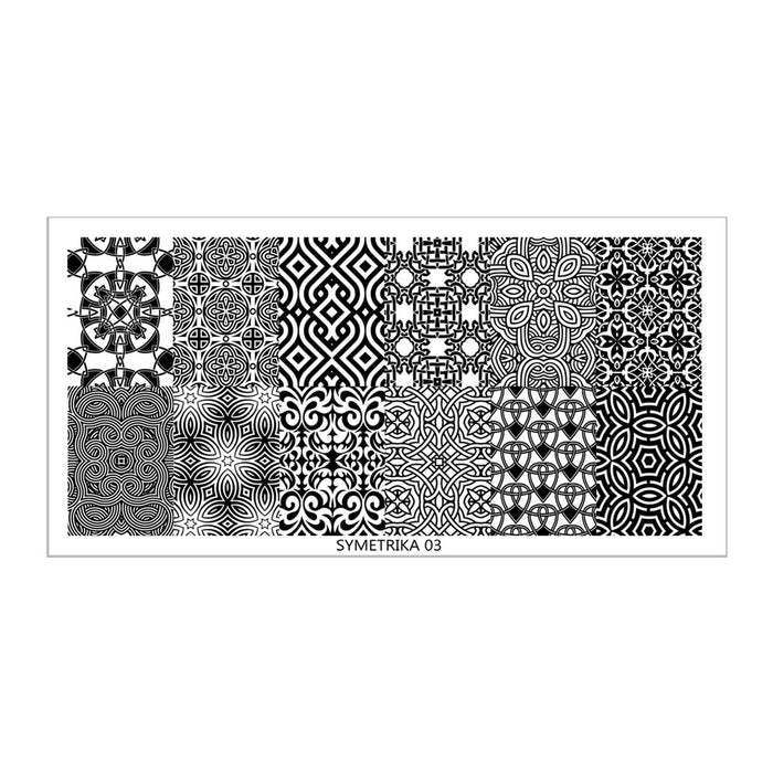 SY03 Messy Mansion Nail Stamping Plate image 0