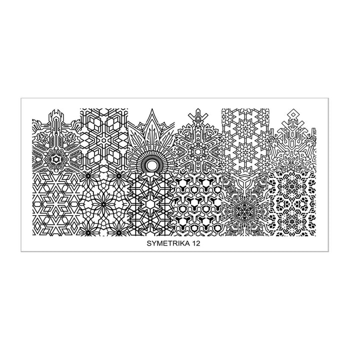 SY12 Messy Mansion Nail Stamping Plate image 0
