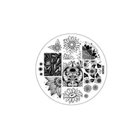 MM68 Messy Mansion Nail Stamping Plate image 0