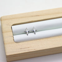 Star stud earrings in 925 Sterling Silver image 1
