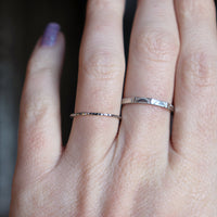Delicate textured ring in 925 Sterling Silver image 1