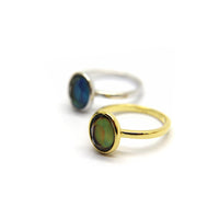 Mood ring in 925 Sterling Silver or gold plated image 6