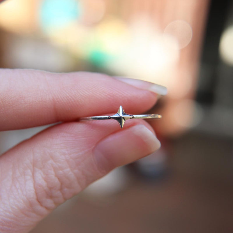 Delicate star ring in 925 Sterling Silver image 2