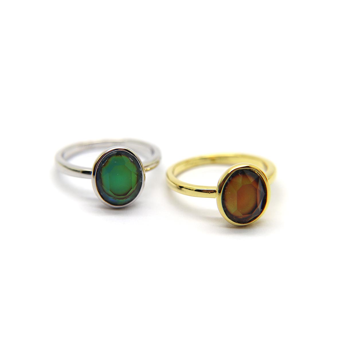 Mood ring in 925 Sterling Silver or gold plated image 5