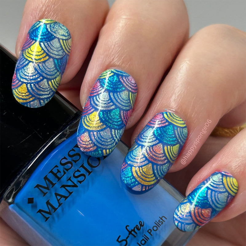 Blue You A Kiss -  Nail Stamping Polish by Messy Mansion image 2