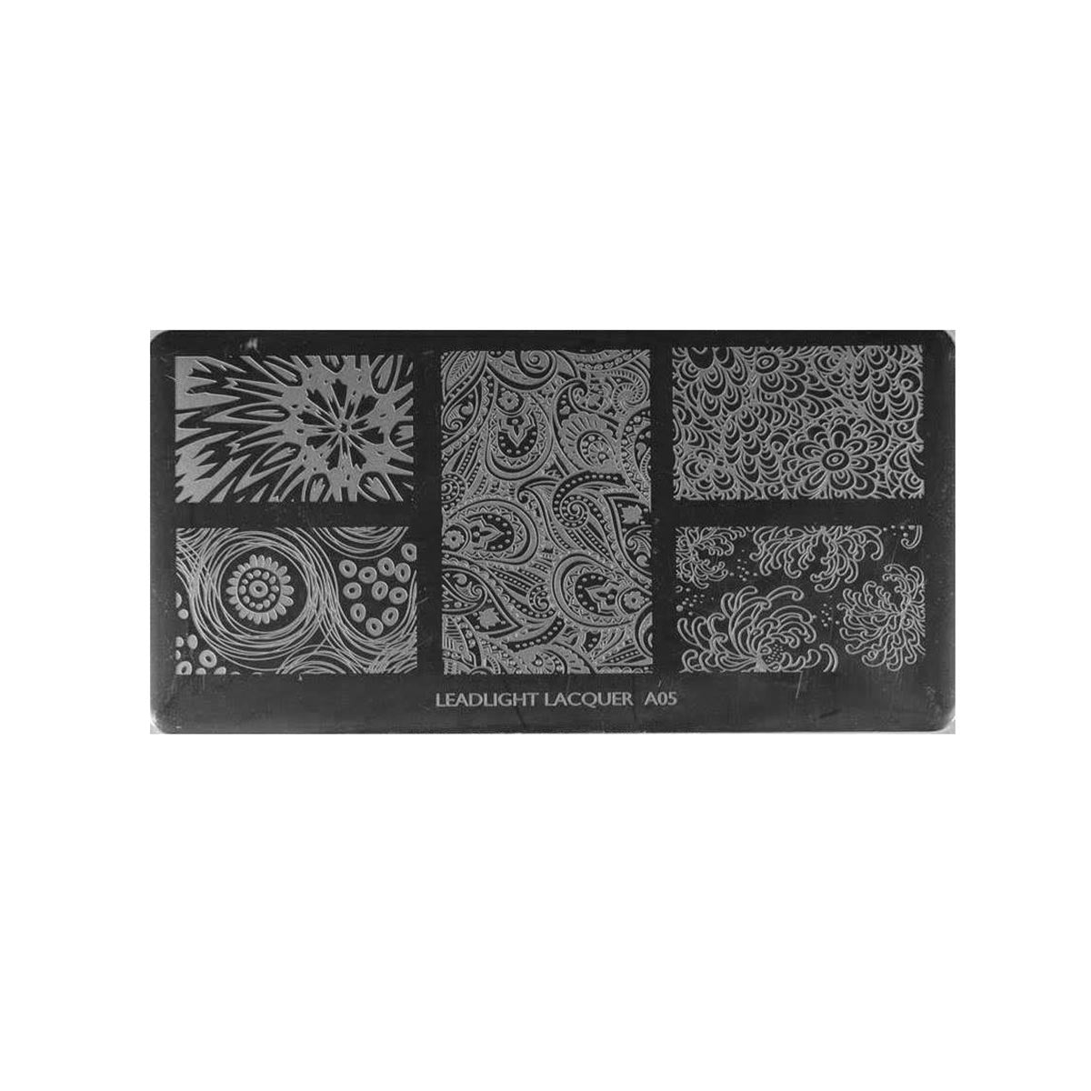 LLA05 Messy Mansion Nail Stamping Plate image 0