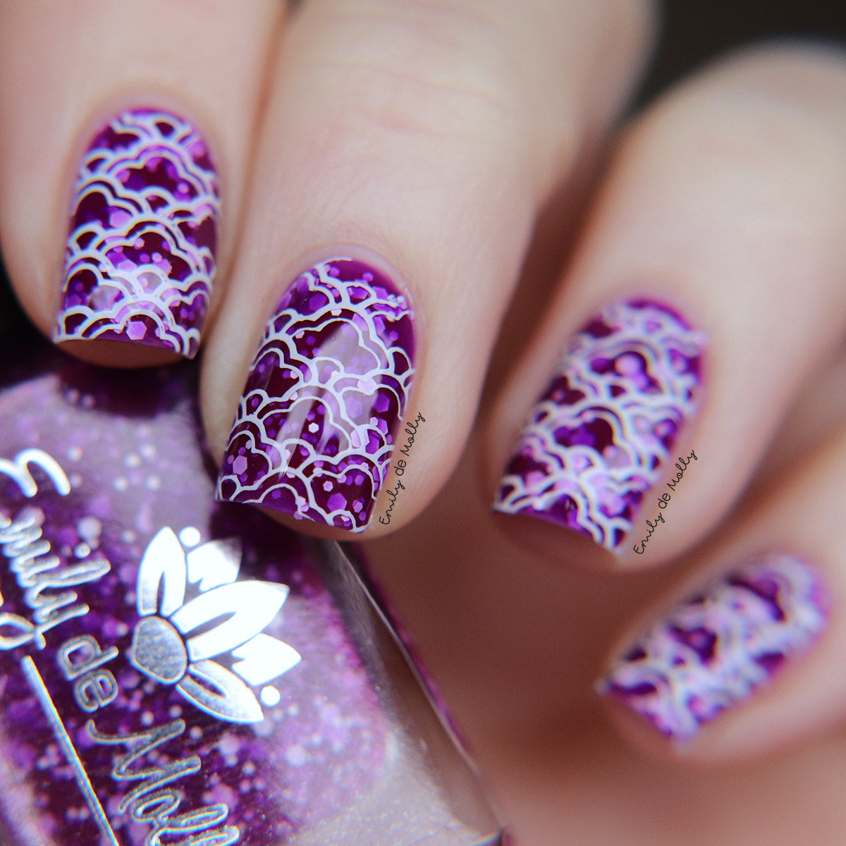 White Stamping Polish image 3