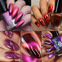Magnetic Nail Polish - Red x Purple Bundle