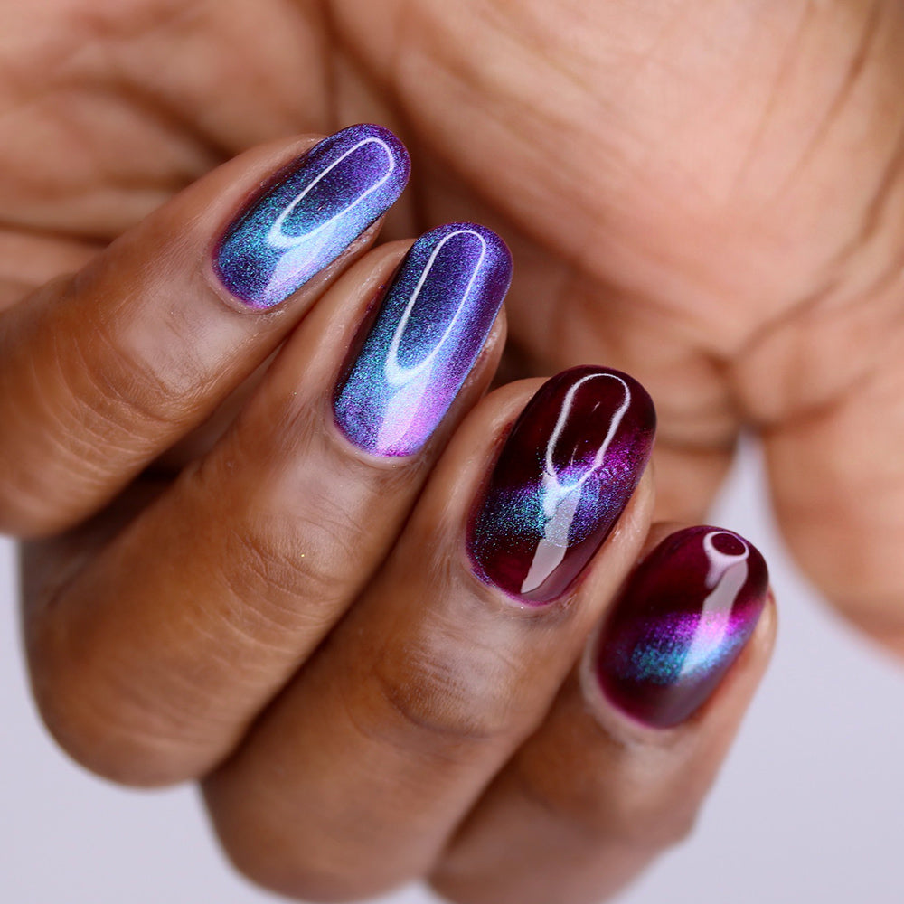 Magnetic Nail Polish - Red x Purple Bundle
