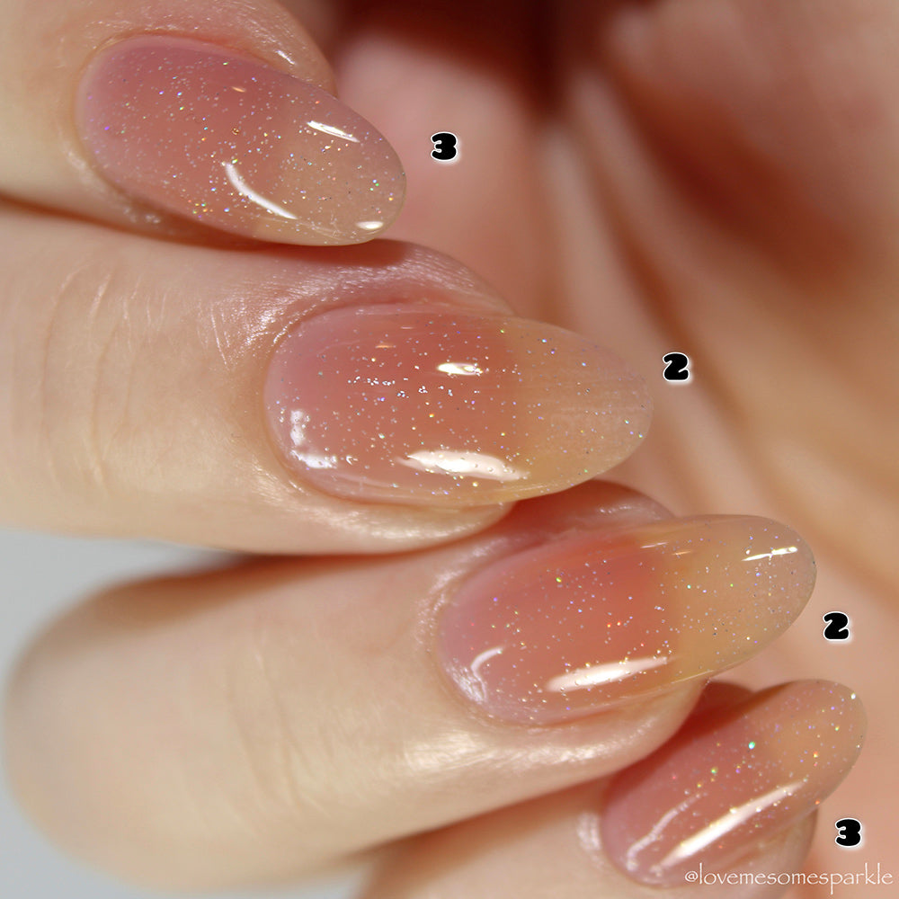 Jelly Nail Polish - White x  Light Pink Bundle