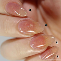 Jelly Nail Polish - White x  Light Pink Bundle