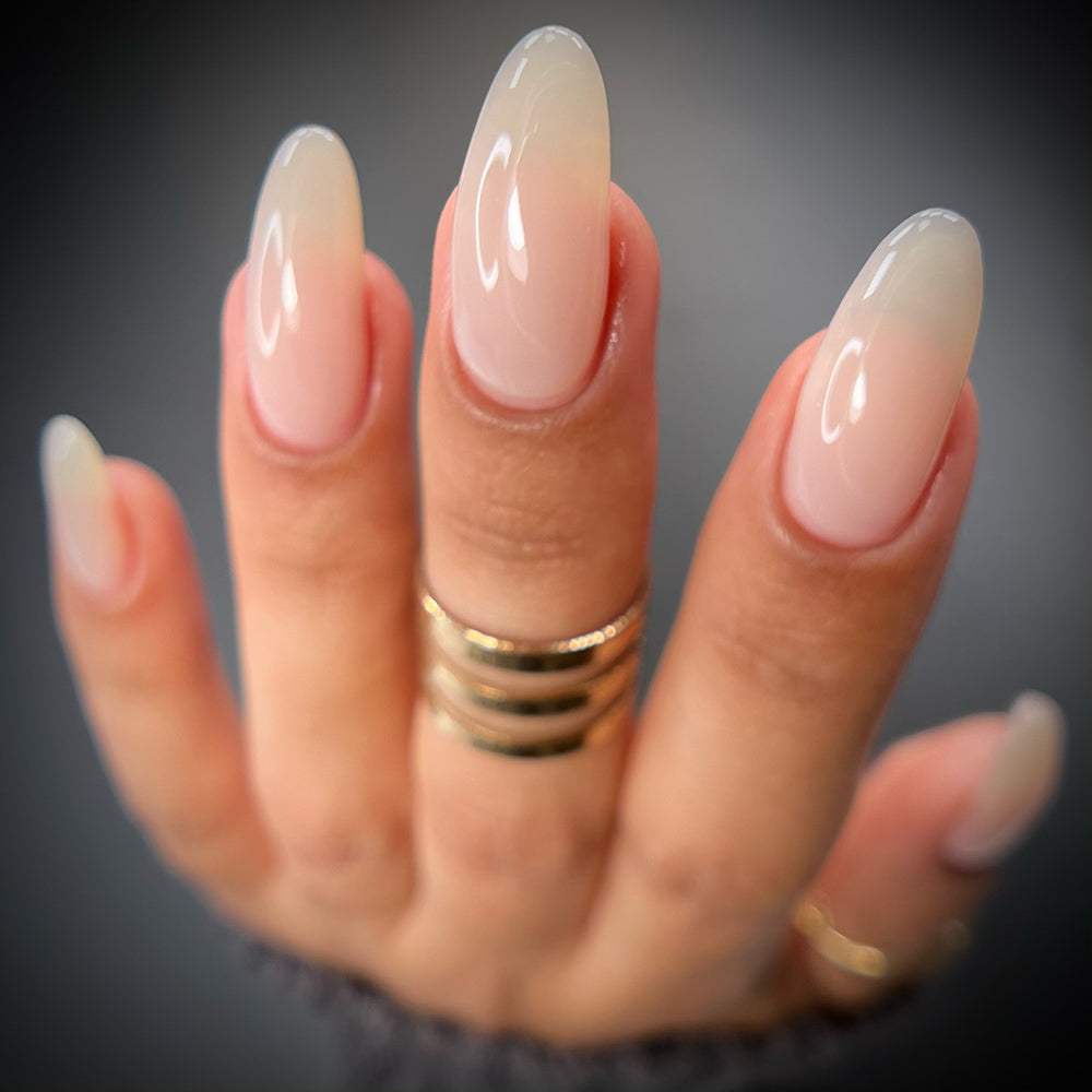Jelly Nail Polish - White x  Light Pink Bundle